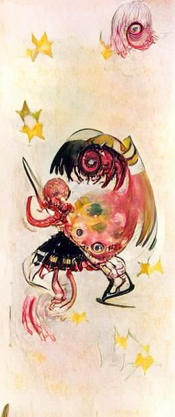 Chibi Magical Girl Body Horror, Kandinsky Style