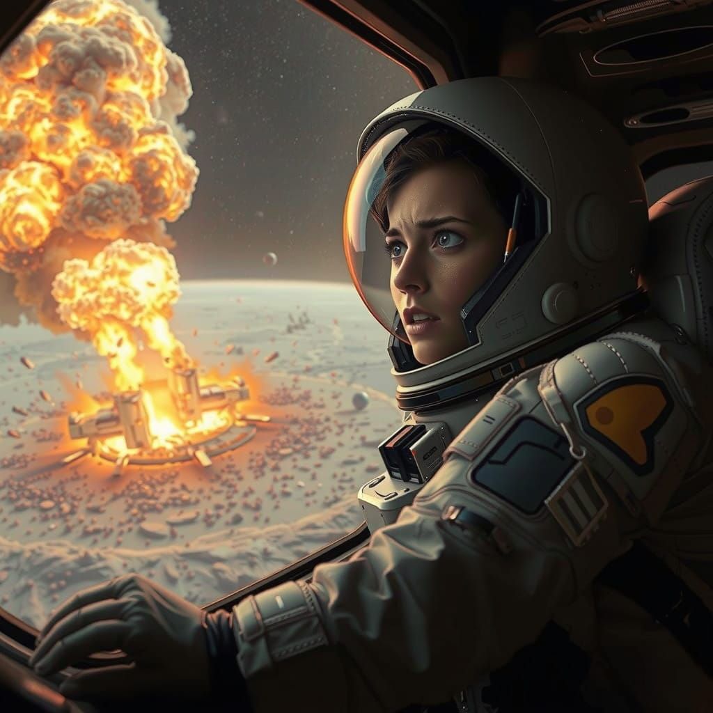 Astronaut Fights to Survive Amidst Lunar Disaster in Futuris...