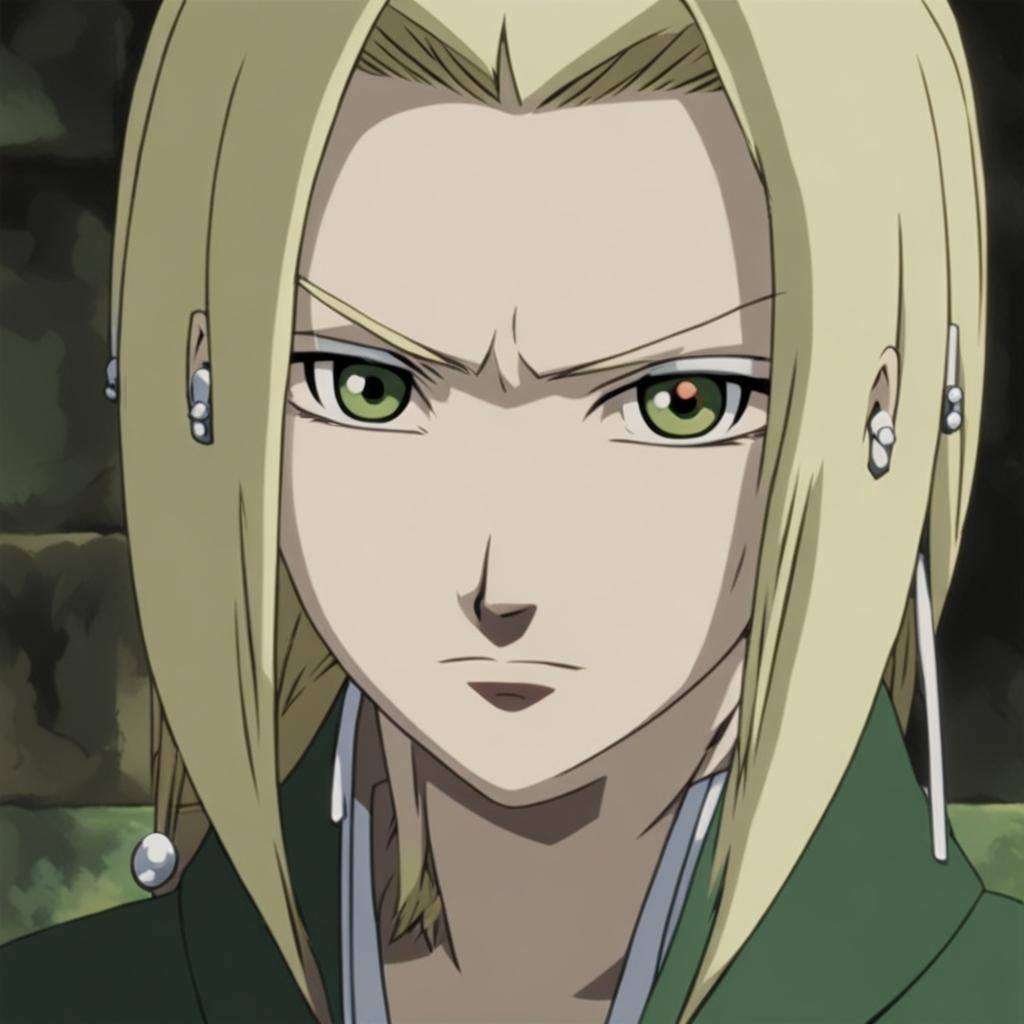 Tsunade, the Fifth Hokage, in Detailed Portrait