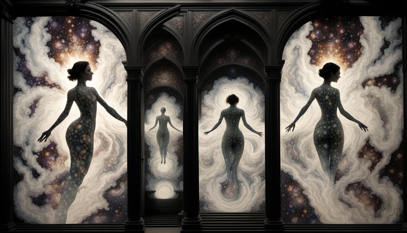 Shadow Portal to a Cosmic World: Fractal Art