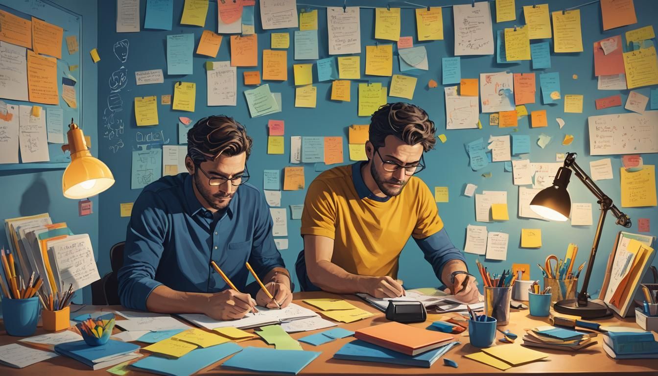 Man Planning with Goal Setting Tools: Comic Book Style