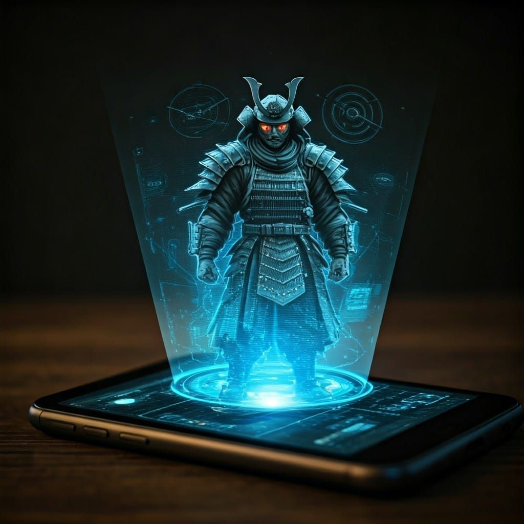 Cybernetic Samurai in Holographic Harmony