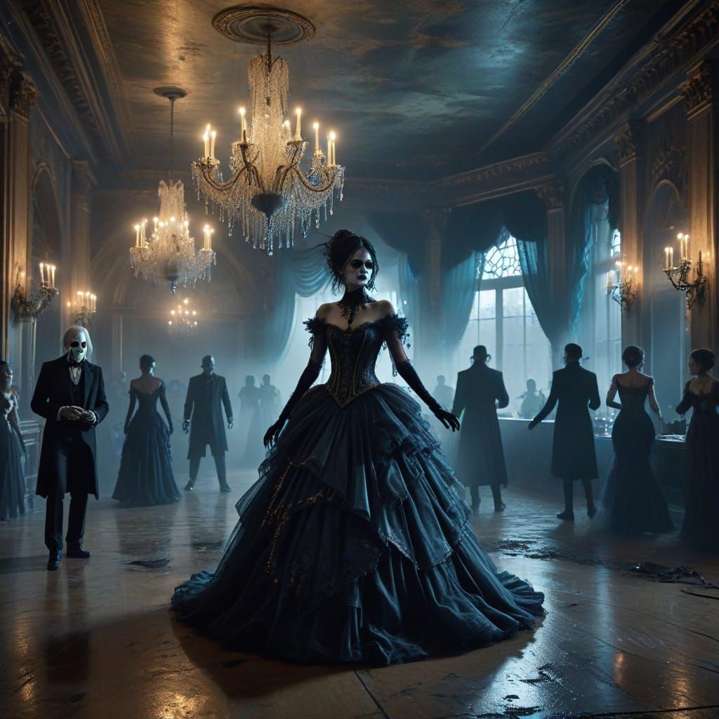 Undead Dancers at Gothic New Year's Ball