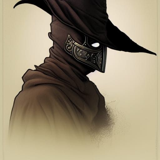 Detailed Plague Doctor Portrait in Unreal Engine 5