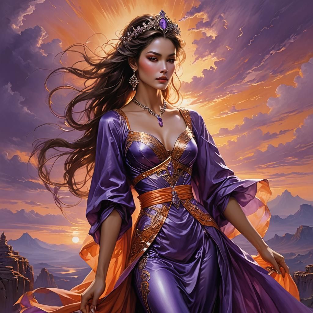 Pandora with Box in Luis Royo Style