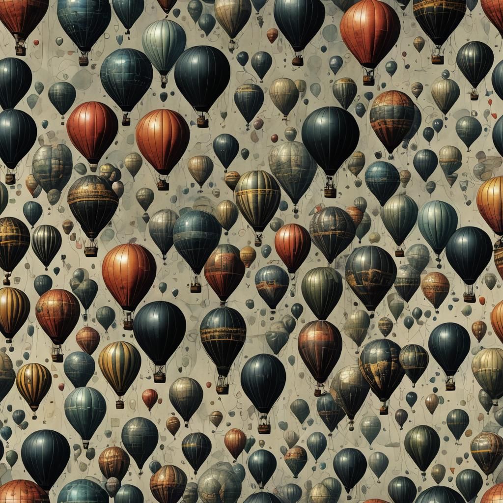 Knolling Layout: Yog-Sothoth in Mixed Media Style