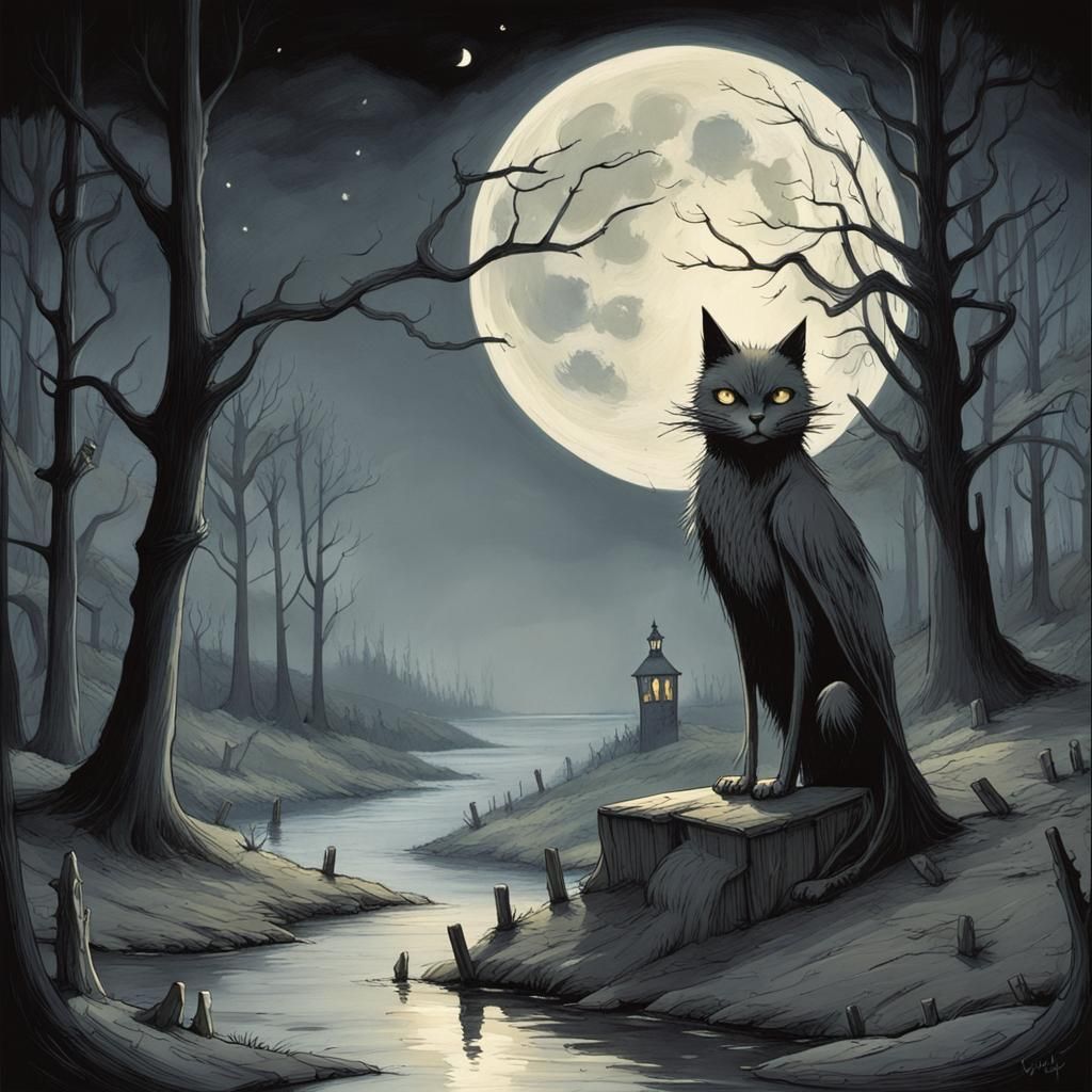 Night's dark poetry.