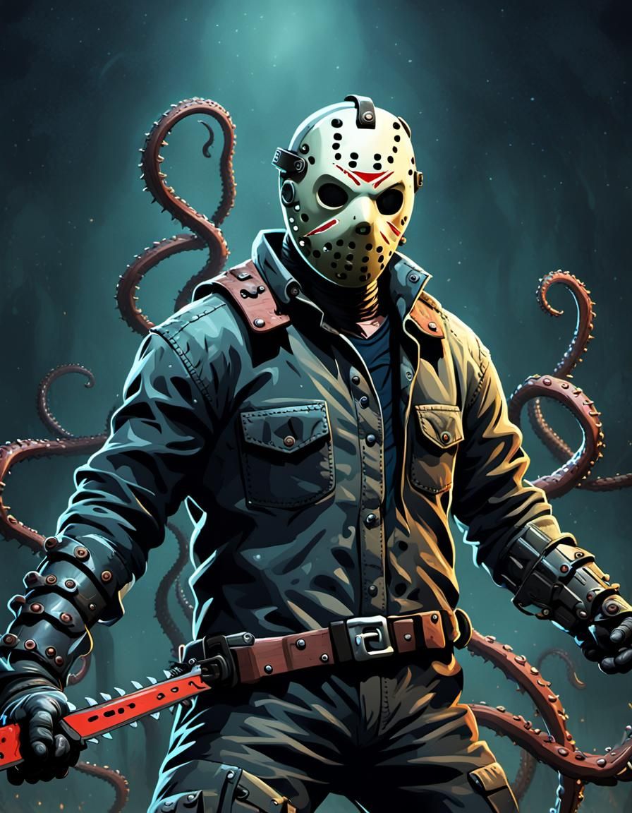 Cartoon Jason Vorhees as CGI Character