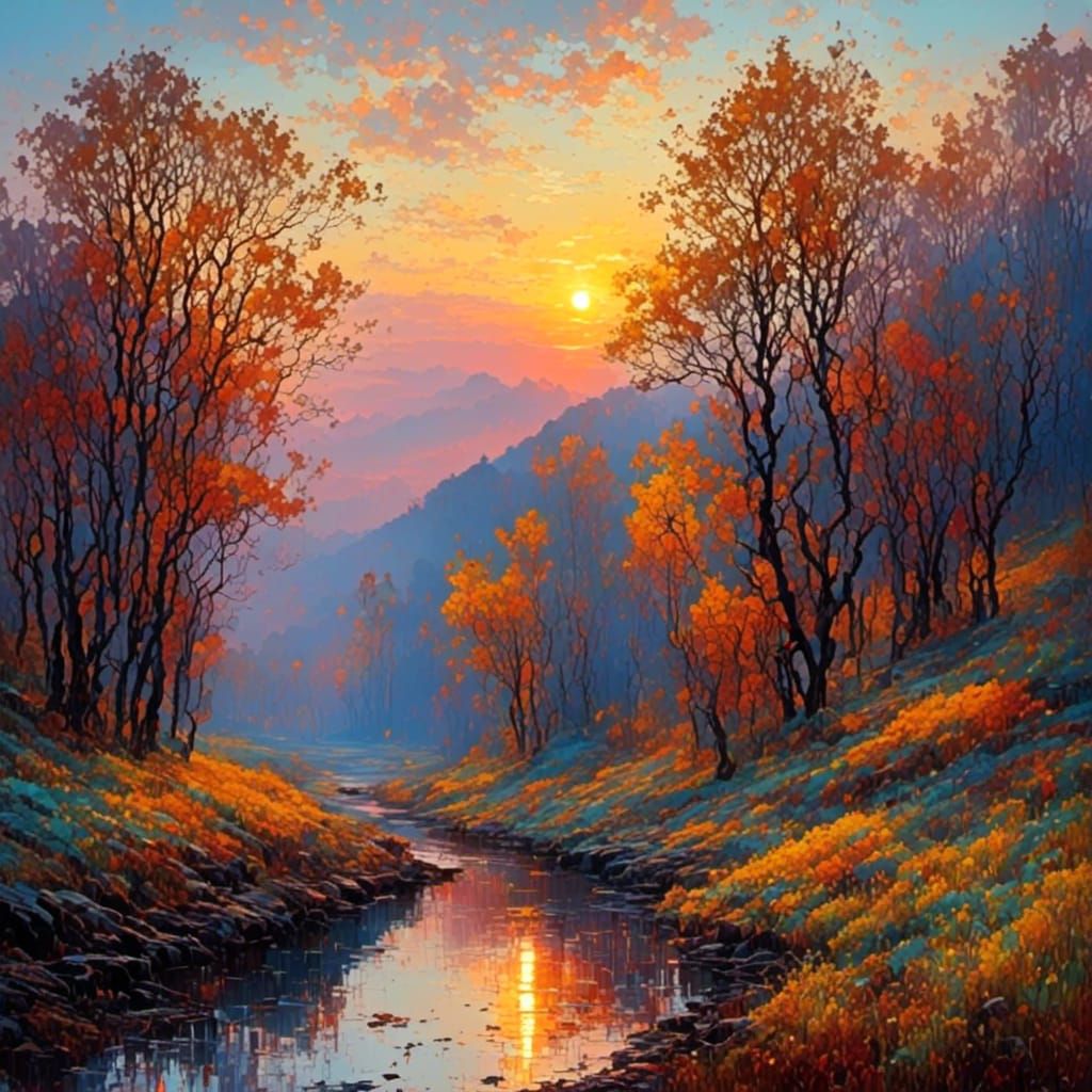 Epic Impasto Landscape Painting