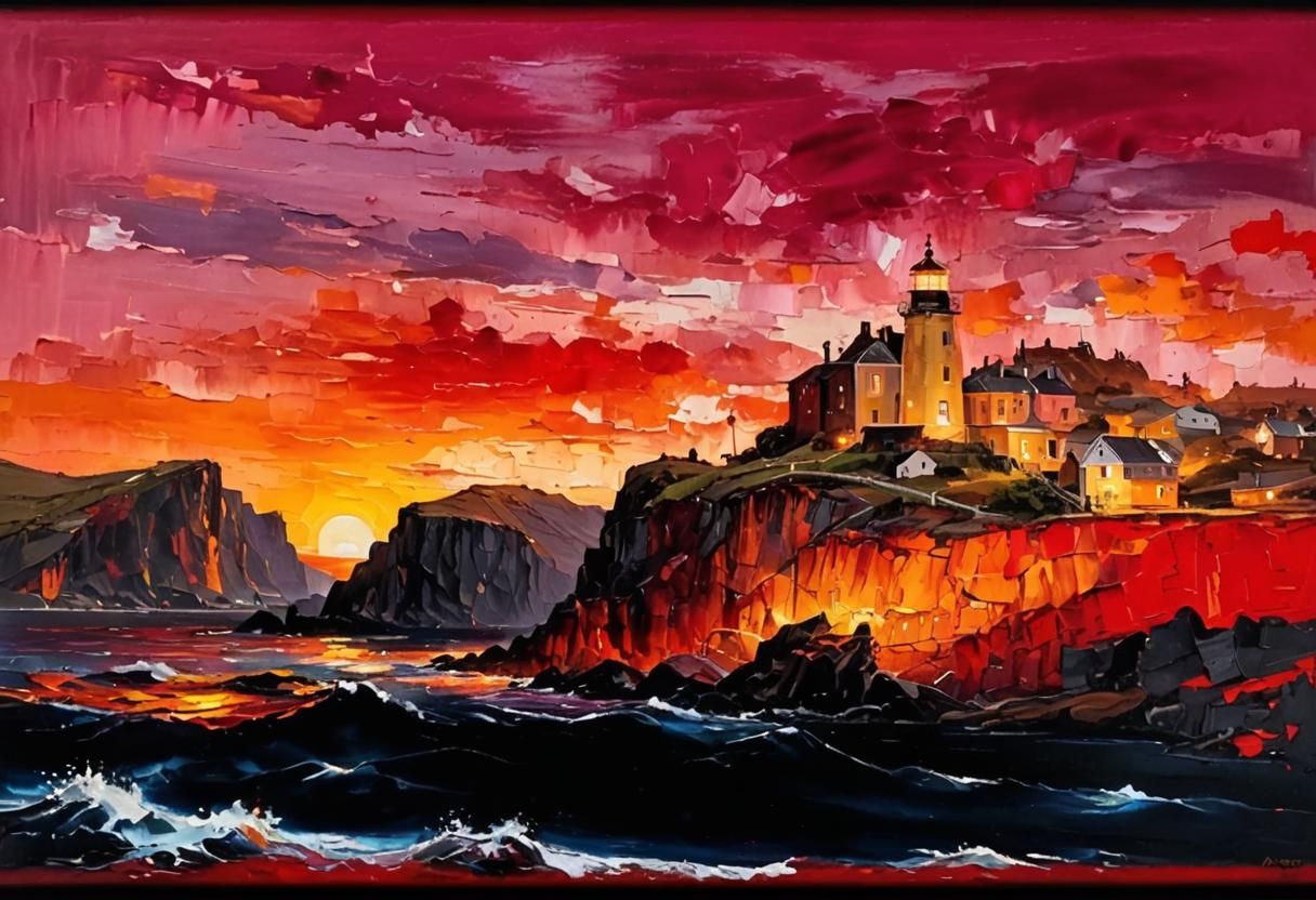 Lighthouse Village at Sunrise 2