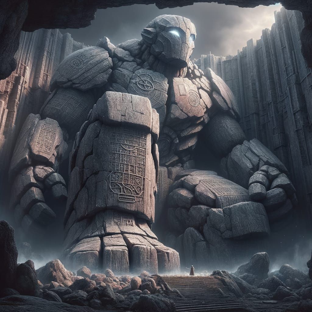 Granite Guardian: Hewn from Stone and Rune