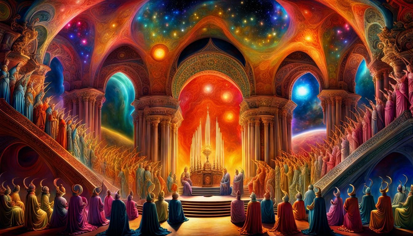 Celestial Choir: A Surreal Visionary Masterpiece