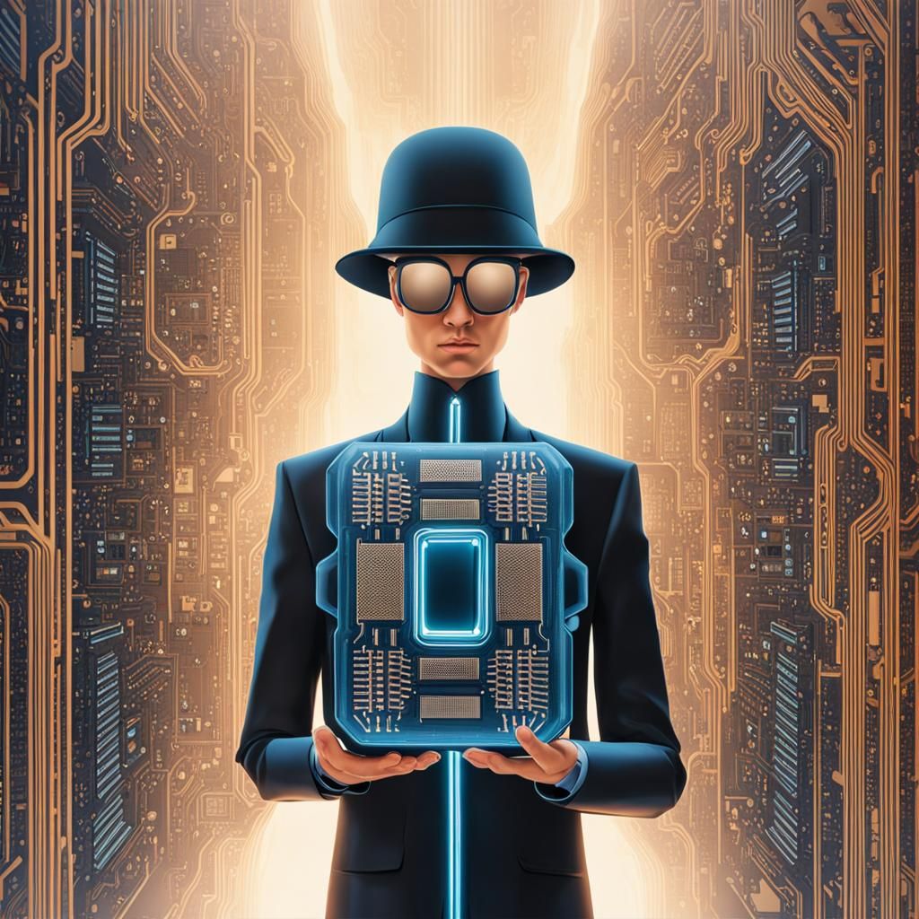 AI Humanoid Inspects CPU