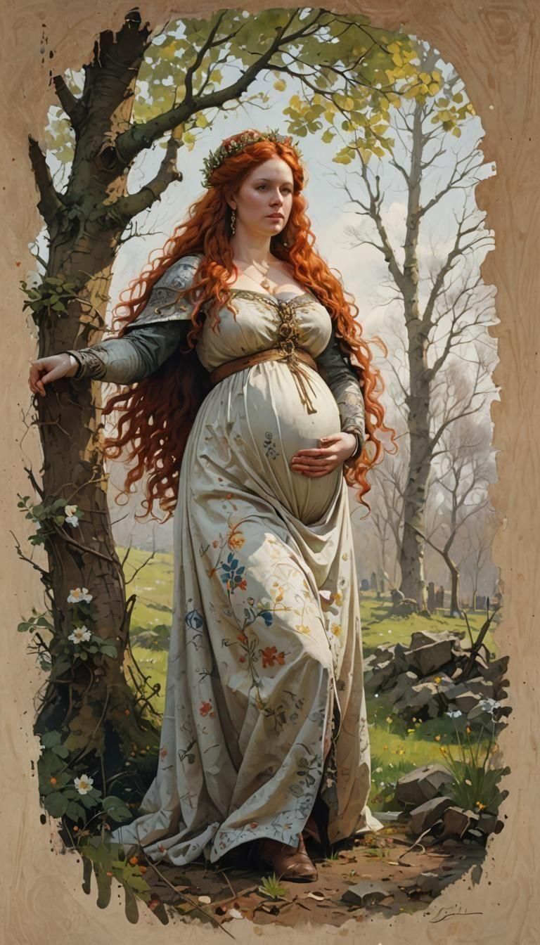 Medieval Queen Portrait in Hyper-Detailed Style