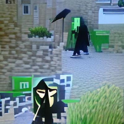 Minecraft Creeper as Grim Reaper