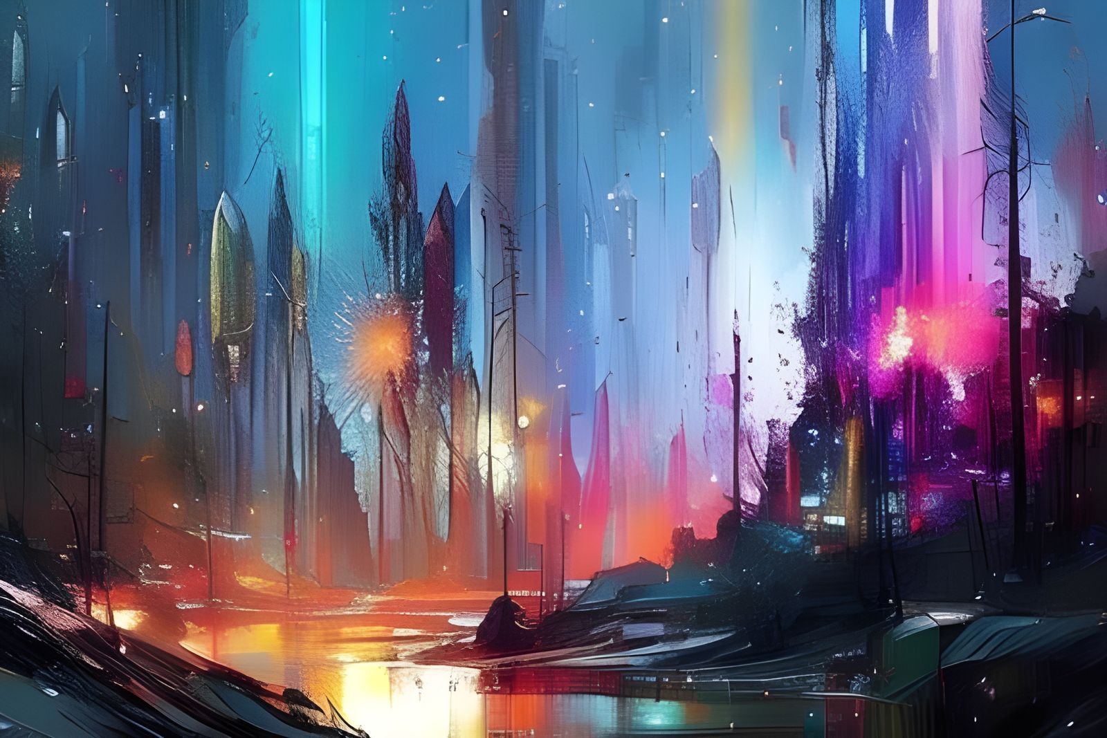 Sparkling Landscape Speedpaint Fine Art