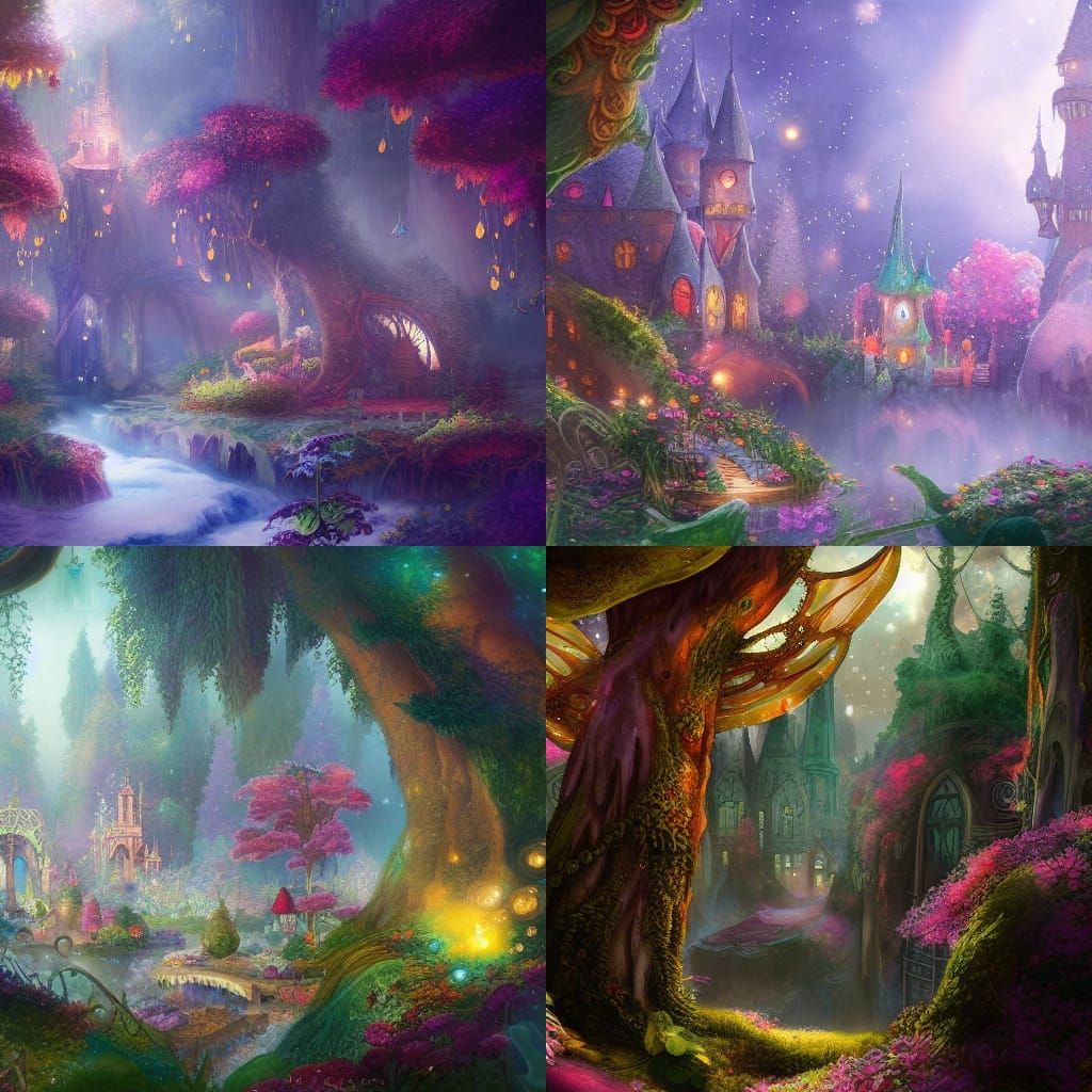 Fairy Wonderland Watercolour Children's Illustration