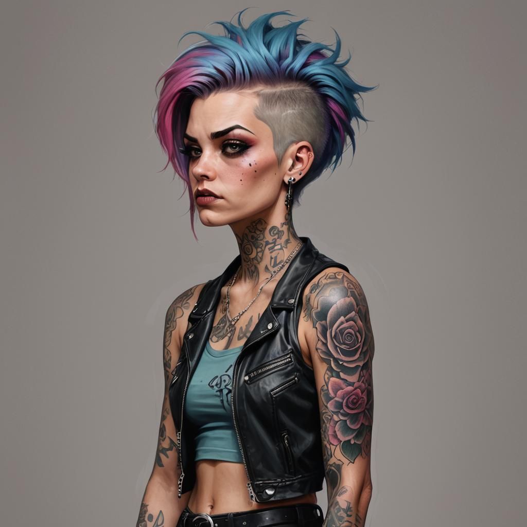 Punk Rock Petty Boo Digital Painting