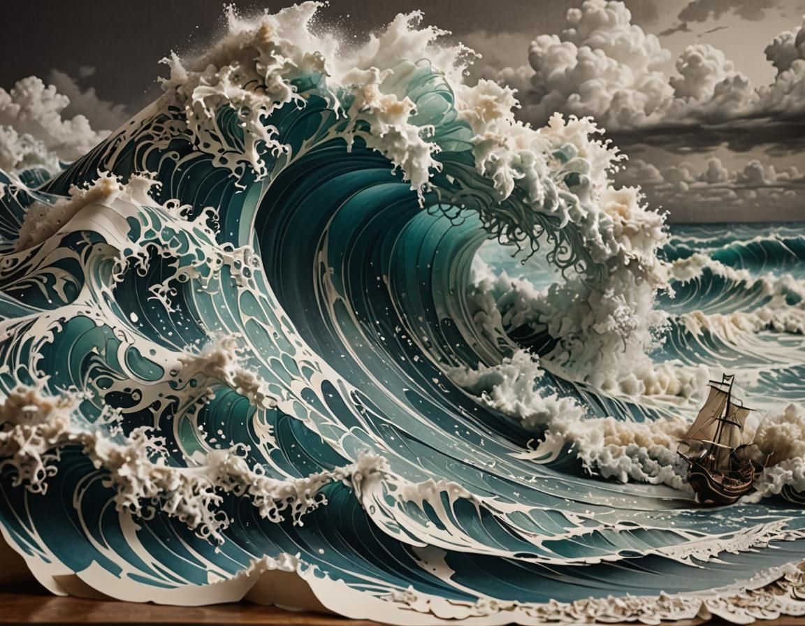 Like a paper boat on the ocean waves