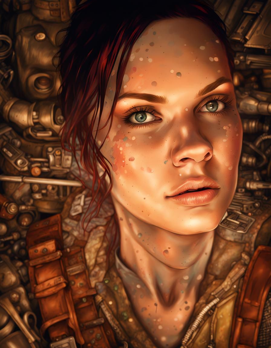 Psychedelic Super Soldier Comic Book Cover in 8K