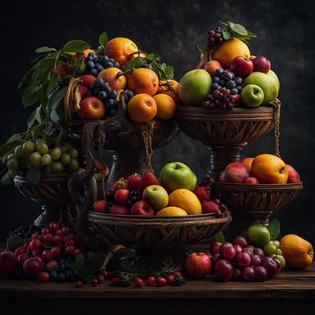 Hyperrealistic Fruits of Labor in Cinematic HDR