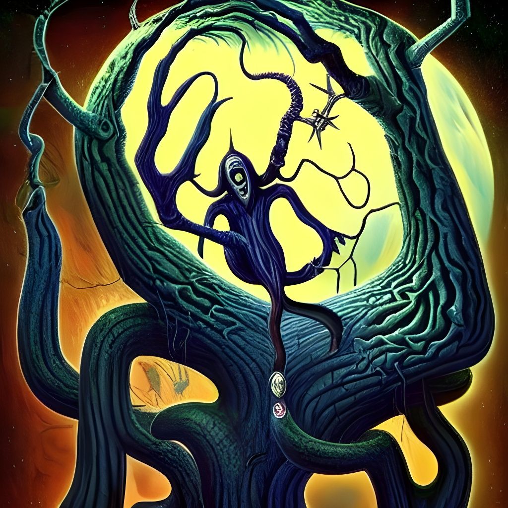 Surreal Sci-Fi Nightmare Around a Mystical Tree