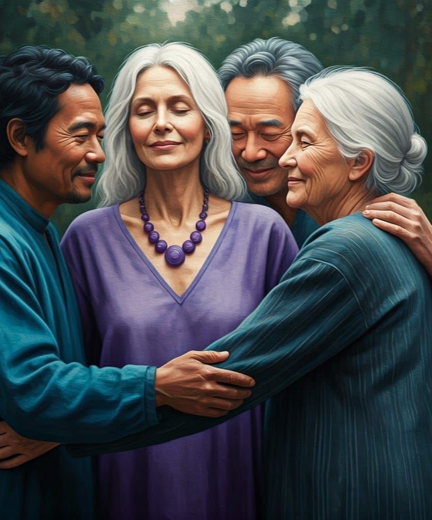 Peaceful Circle of Love and Community