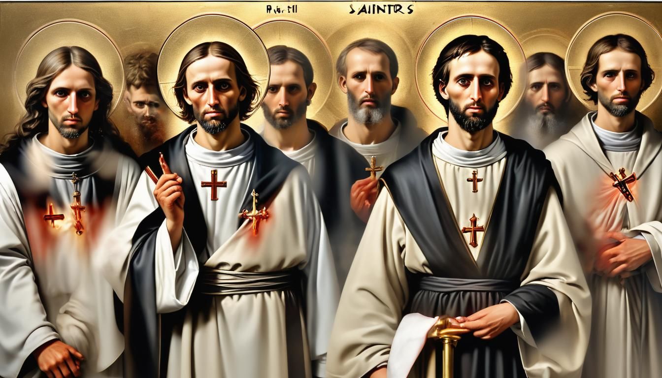 Hyperrealistic Portrait of a Saint with Raytracing