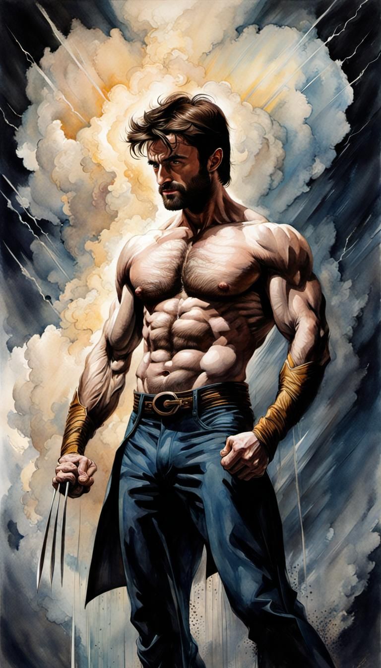 Portrait of Daniel Radcliffe as Wolverine,