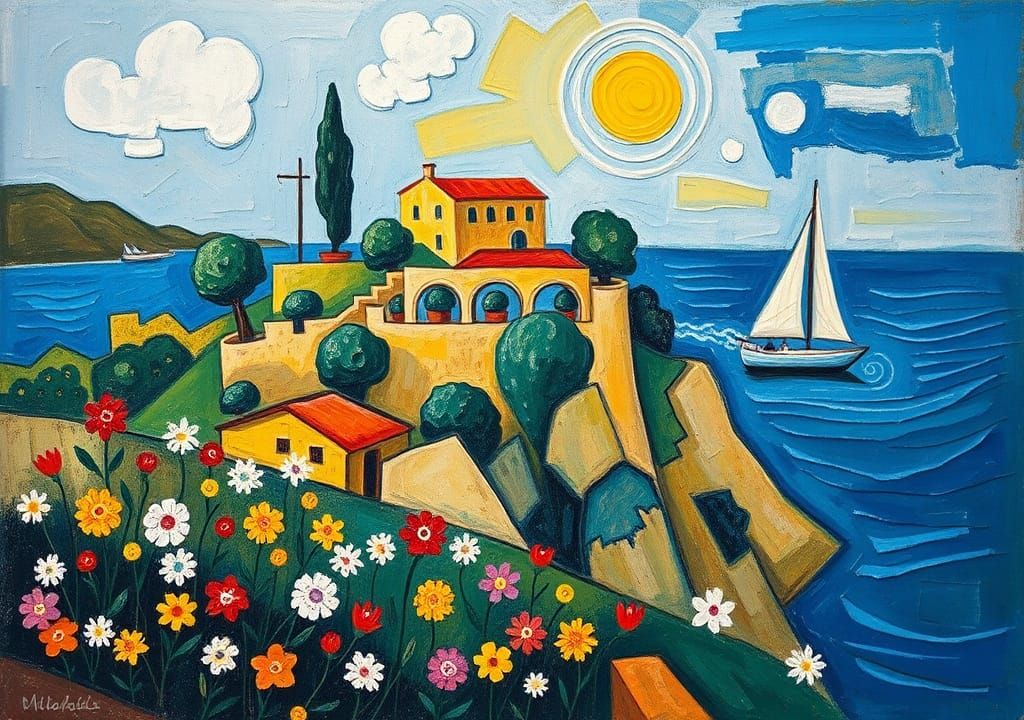 Capturing Tranquility: Exploring Picasso's Abstract Cubism i...