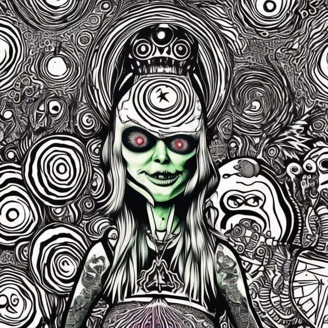 Psychedelic DJ Party in a Hi-Tech Forest