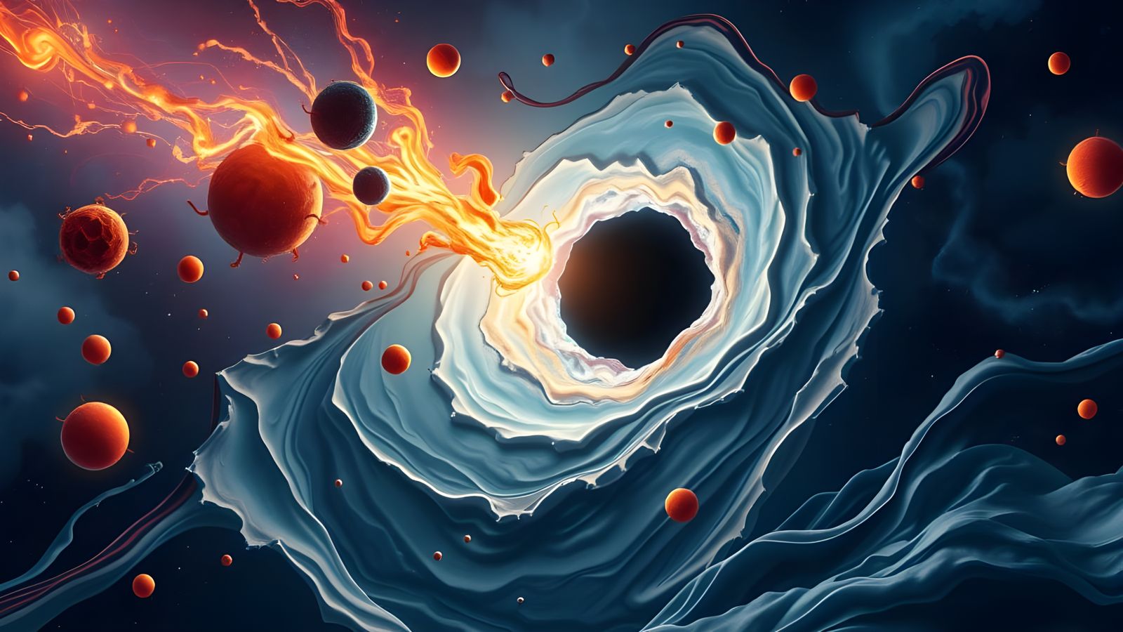 Surreal Cosmic Vortex in Hyper-Realistic Detail