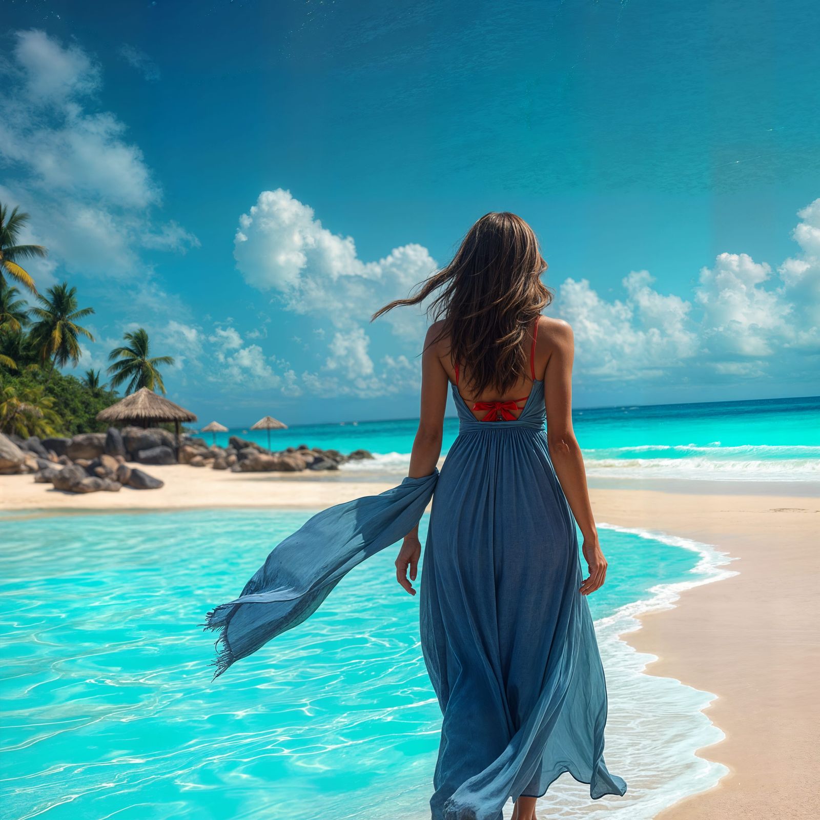 Glowing Turquoise Waters on Tropical Beaches