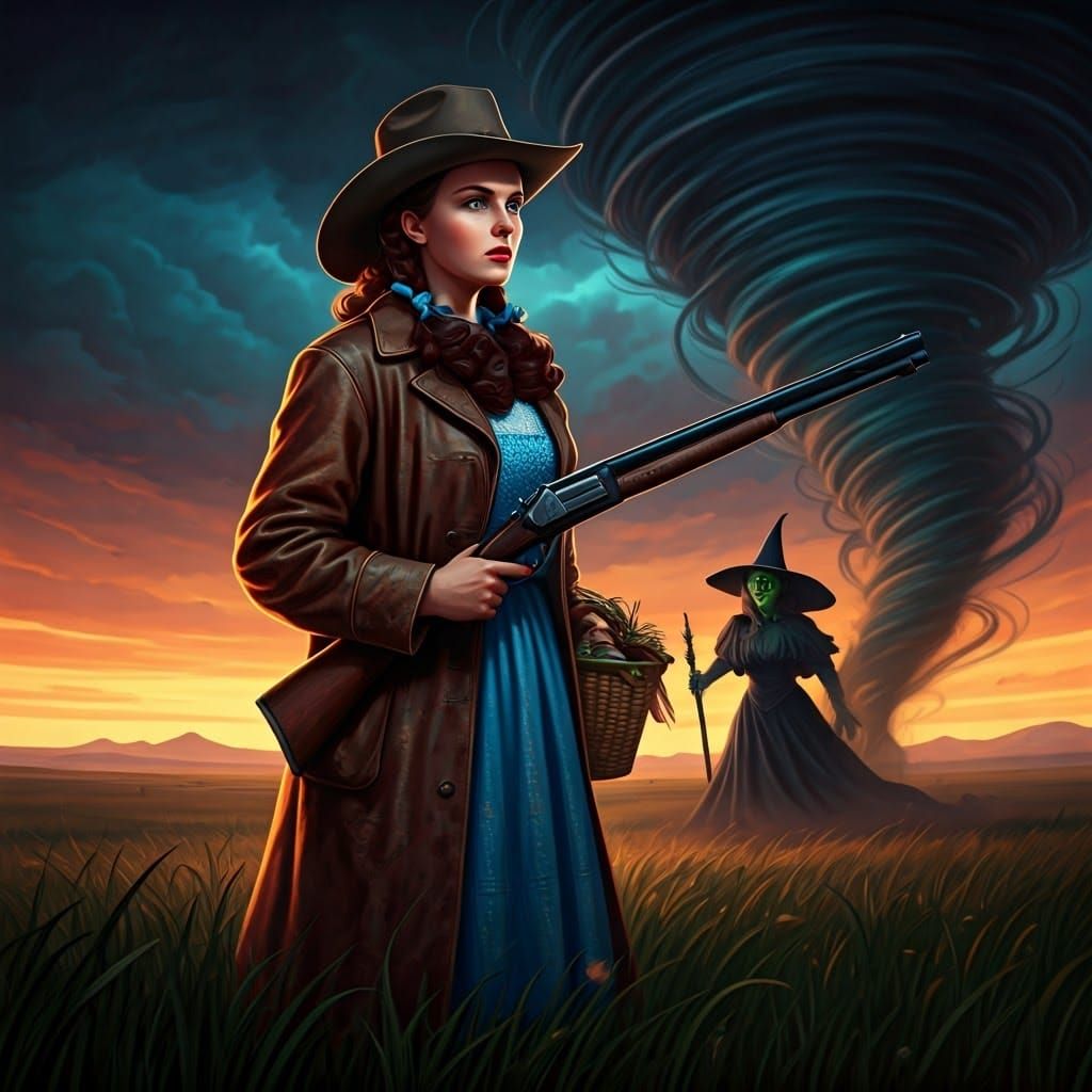 Dorothy Gale: Western Gunslinger Confronts Wicked Witch