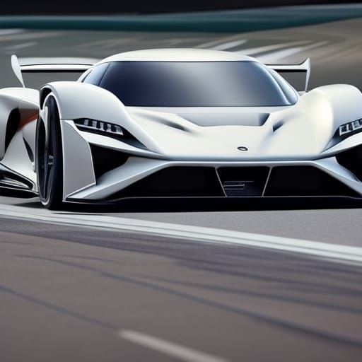 Exotic Sport Coupe with Realistic Surface, Photorealistic Re...