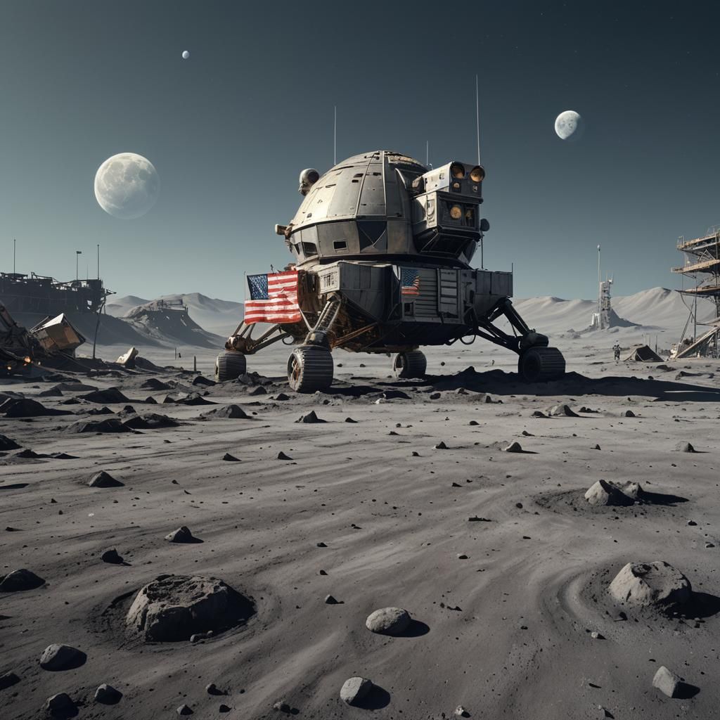 Moon Landing Set: Stalenhag and Mead Concept Art