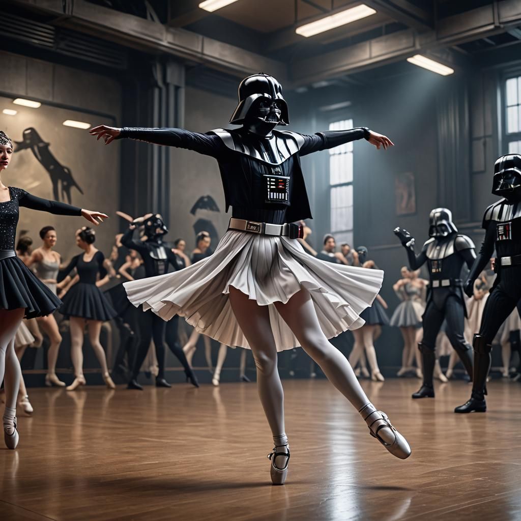 Darth Vader's Ballet: An Anime-Style Masterpiece