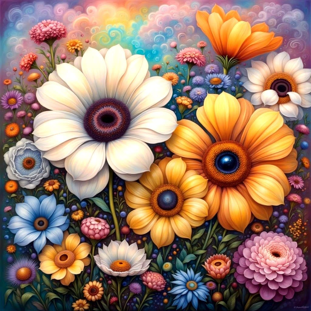 Intertwined Mimosa Flowers Symbolize a Promise