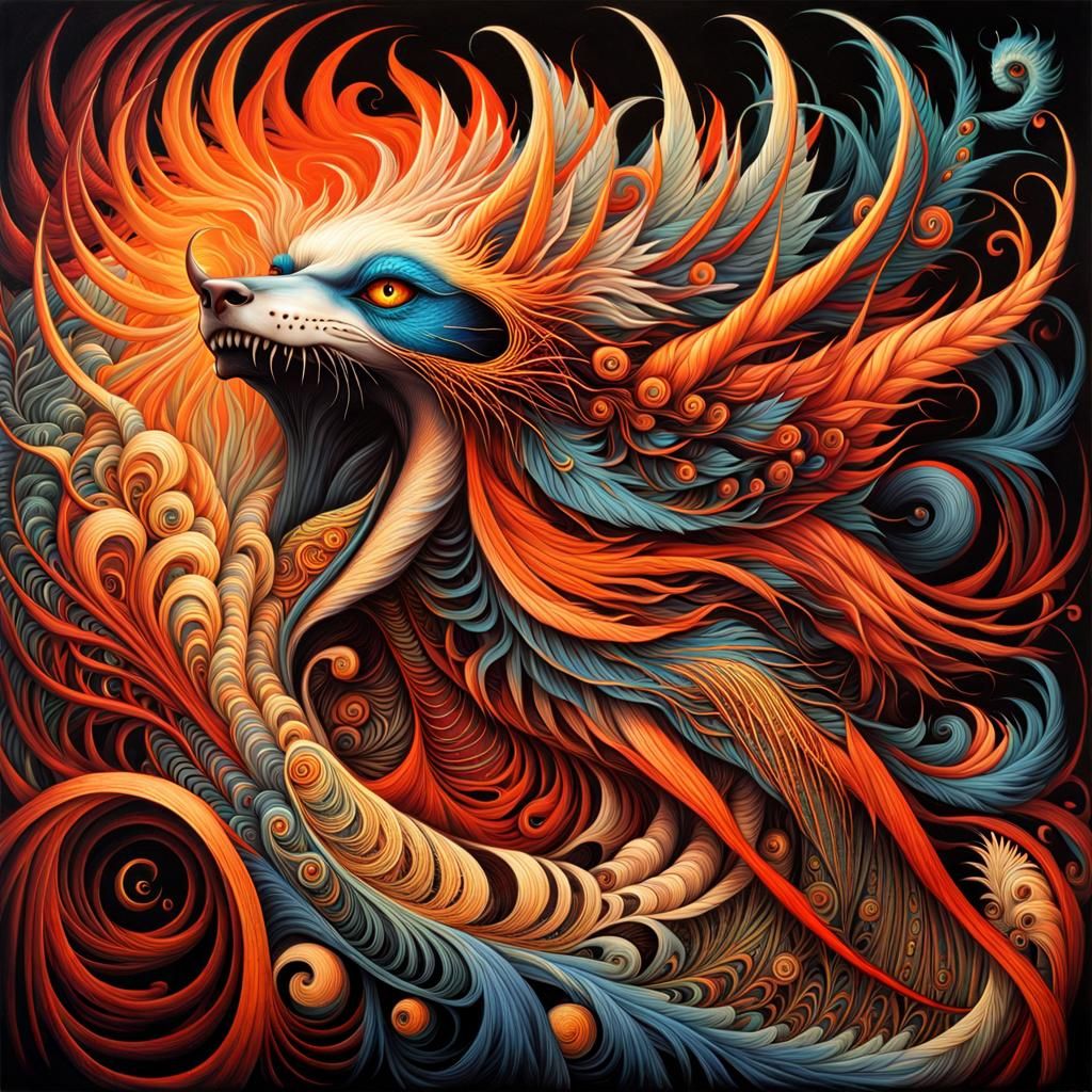 Psychedelic Drag Race with Fibonacci Details