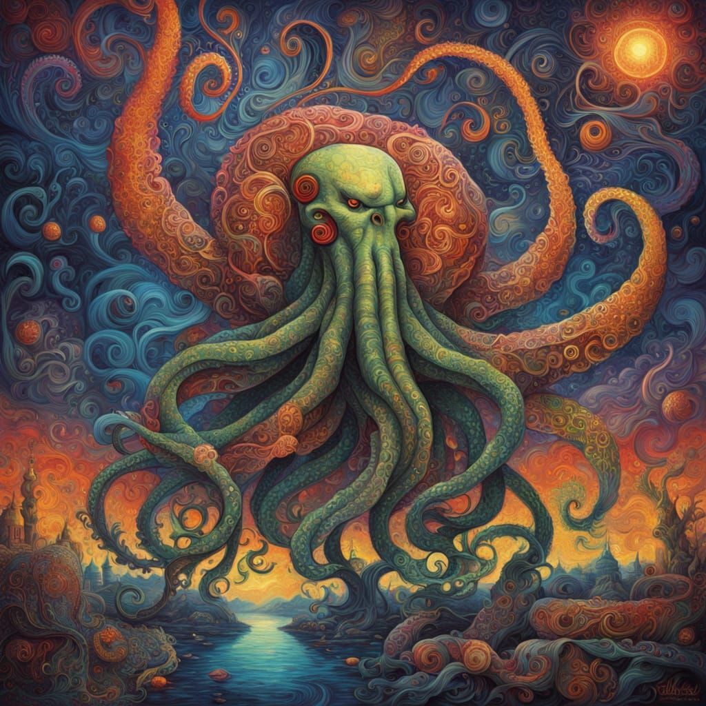 Cthulhu Walks Into a Bar New Yorker Cartoon