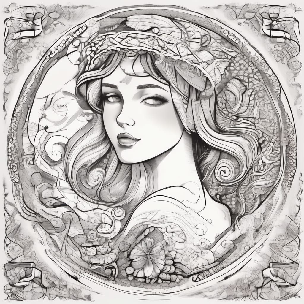 Abstract Symmetrical Structure with Amber Glow