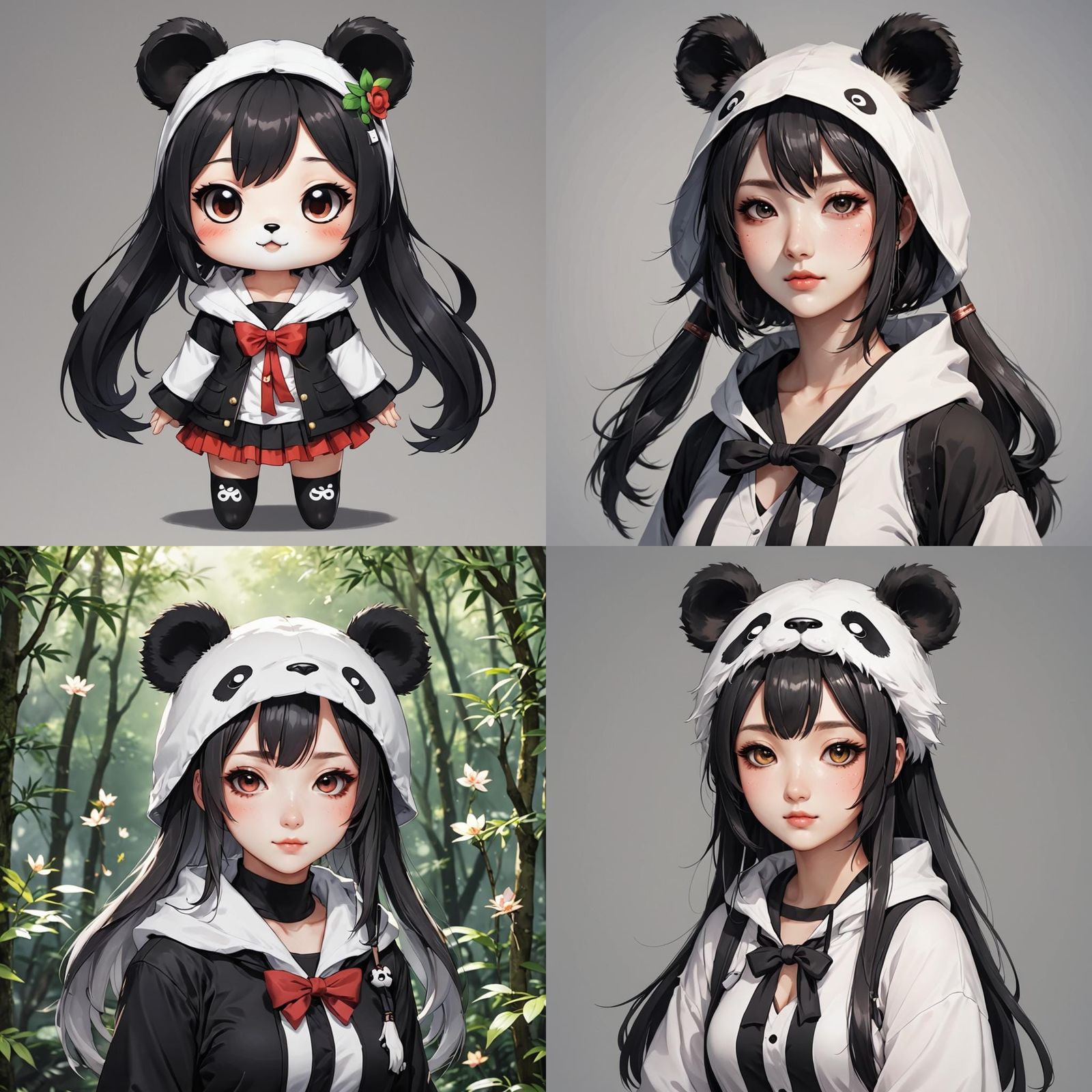 panda girl kemonomimi