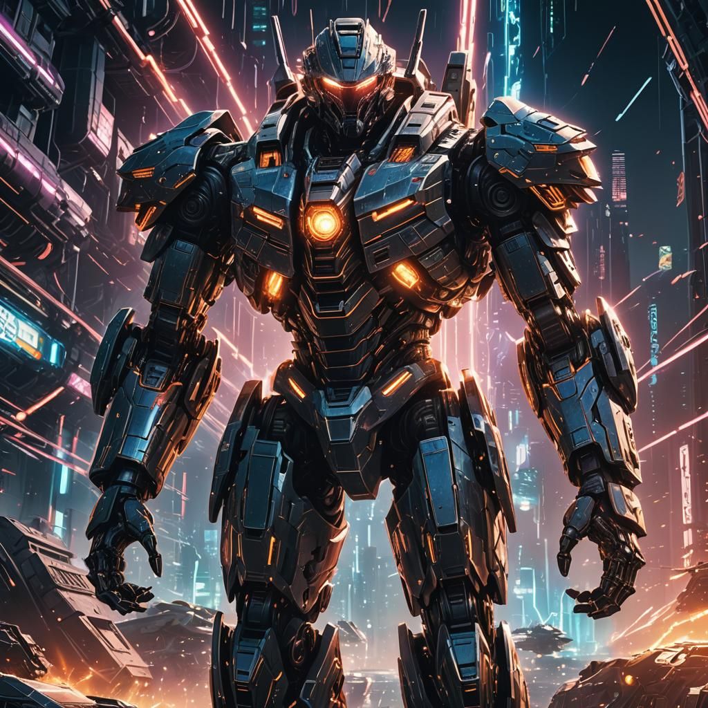 Anime Spaceship Destroyer in Cel-Shaded Style