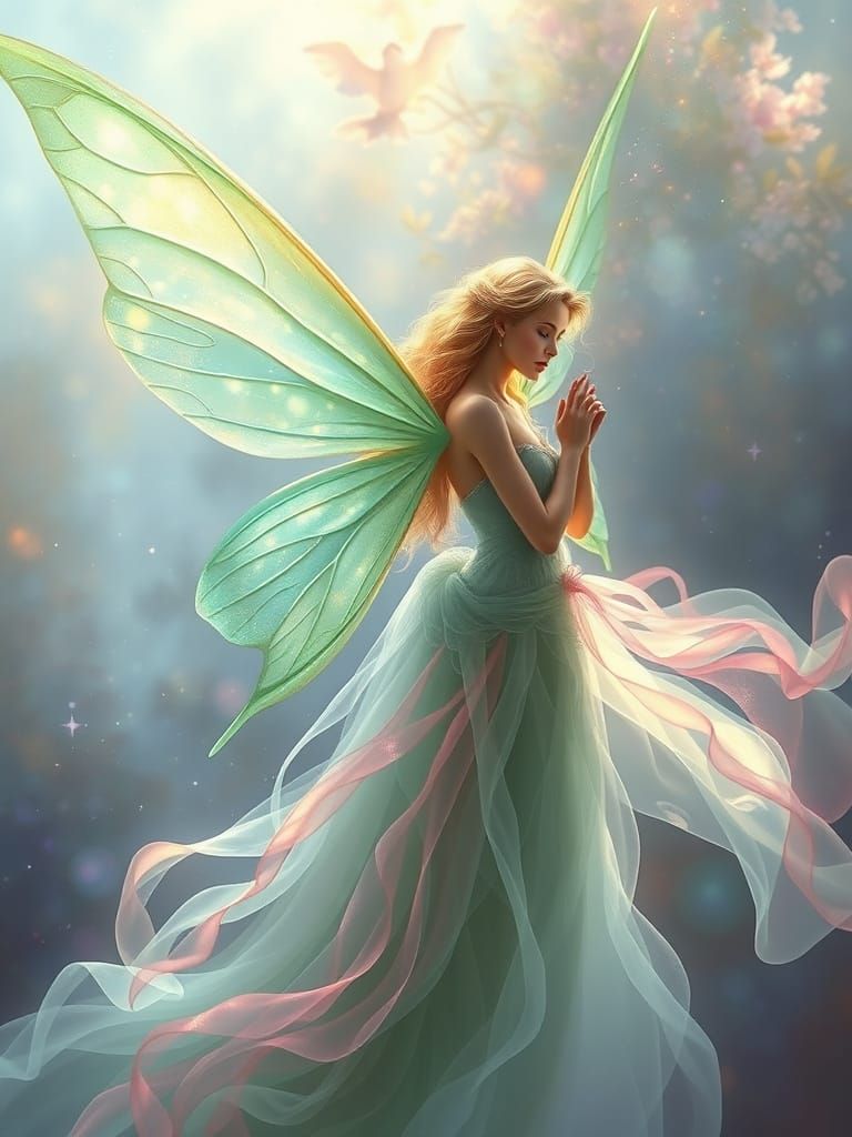 Ethereal Fairy in Dreamlike Vista