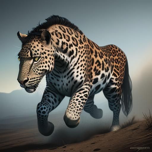 Sorrel Leopard Appaloosa Horse in Hyperrealism