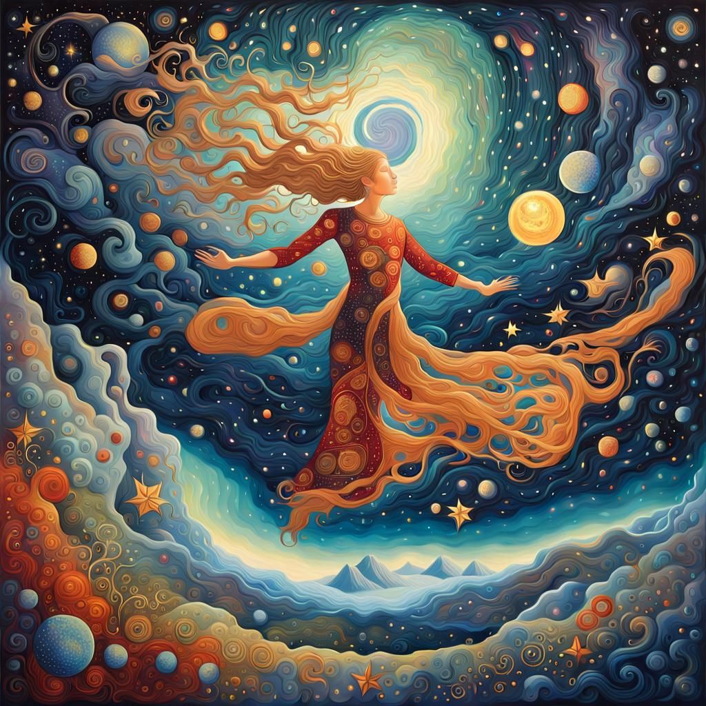 Cosmic Rebirth: A Surreal Transformation
