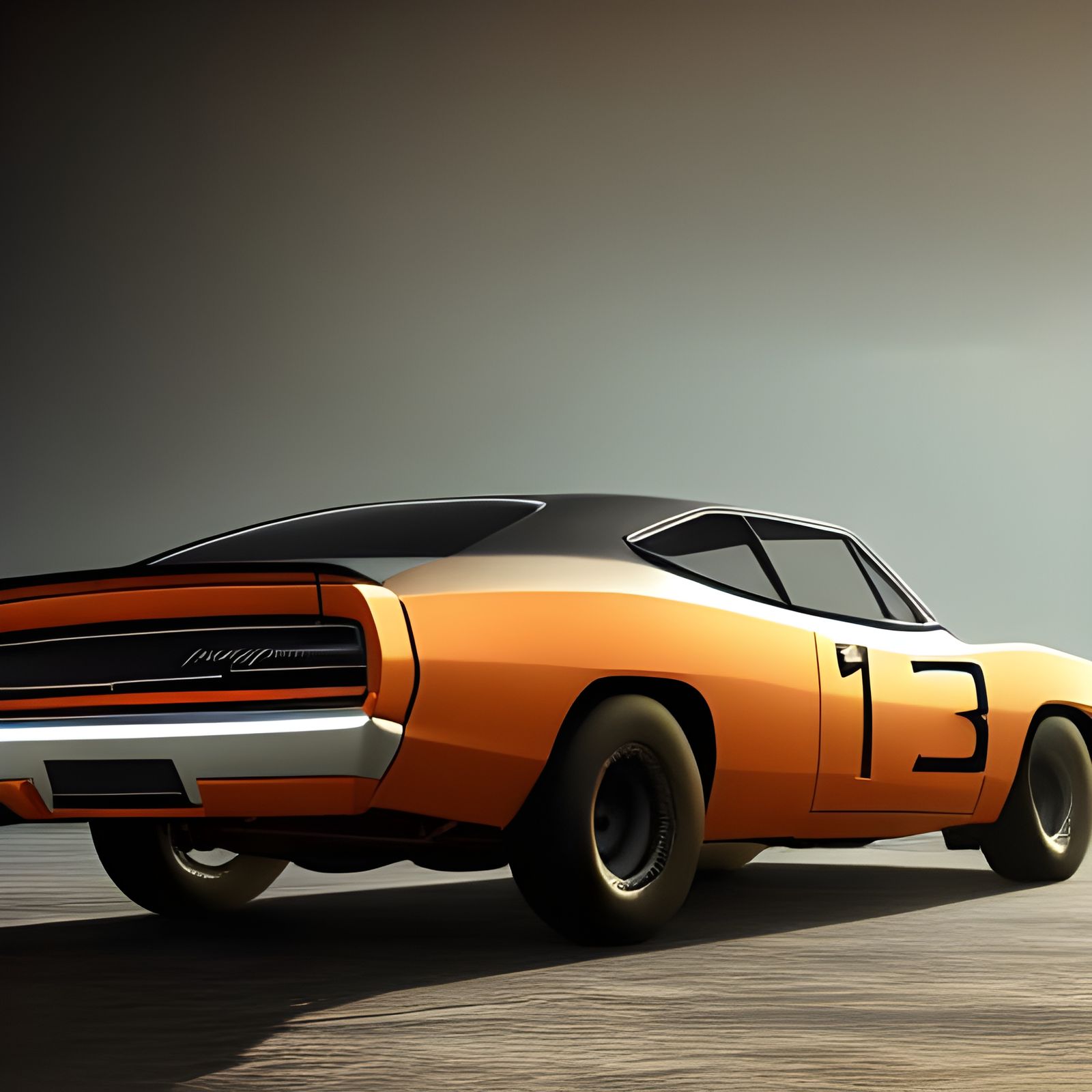 Dodge Charger Daytona: Detailed Matte Painting