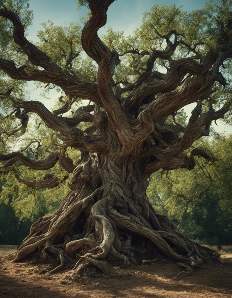Hyperrealistic Whomping Willow Film Still