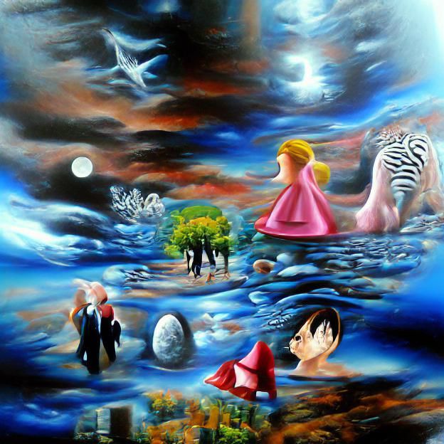 Abstract Image Generated from Minimal Prompt