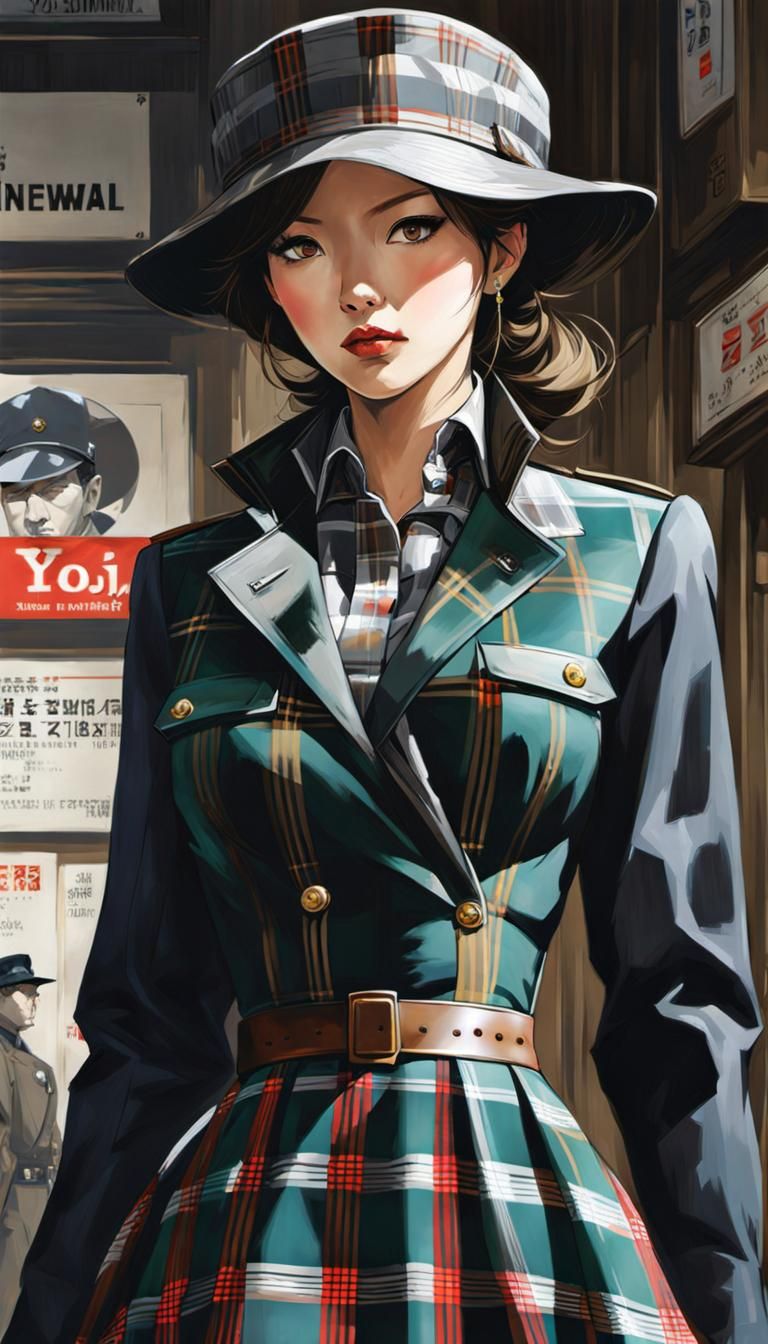 Plaid Detective Action Shot by Yoshida and Cushart